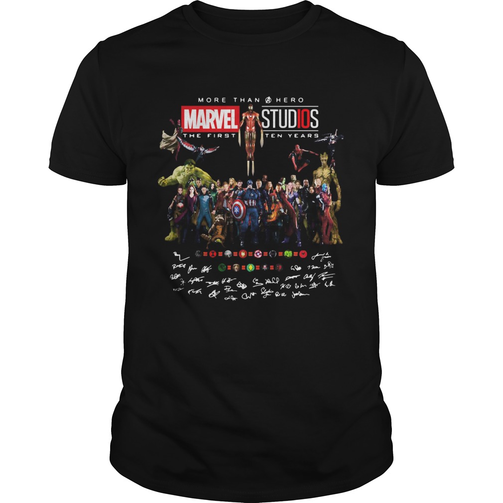 More than hero marvel studios the first ten years signatures  Unisex