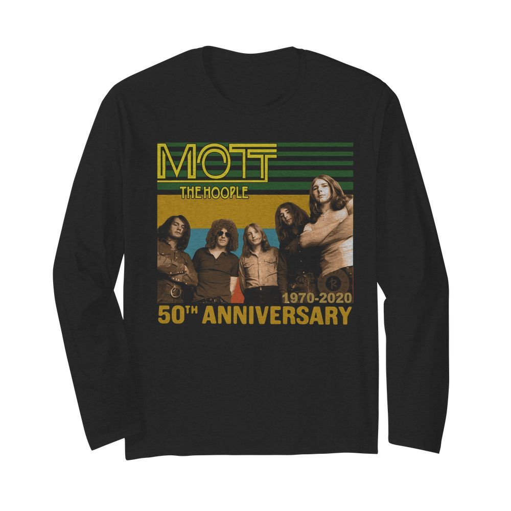 Mott The Hoople 1970-2020 50th Anniversary  Long Sleeved T-shirt 