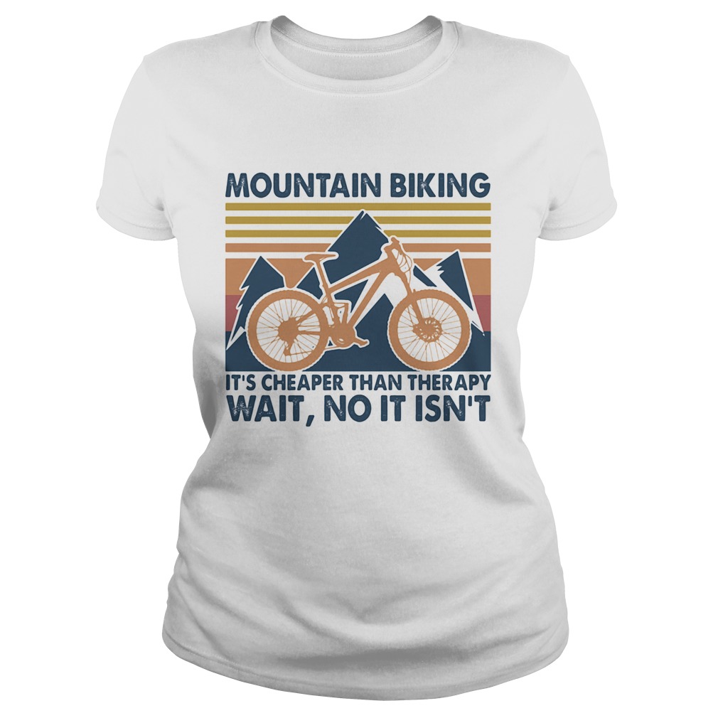 Mountain biking its cheaper than therapy wait no it isnt vintage  Classic Ladies