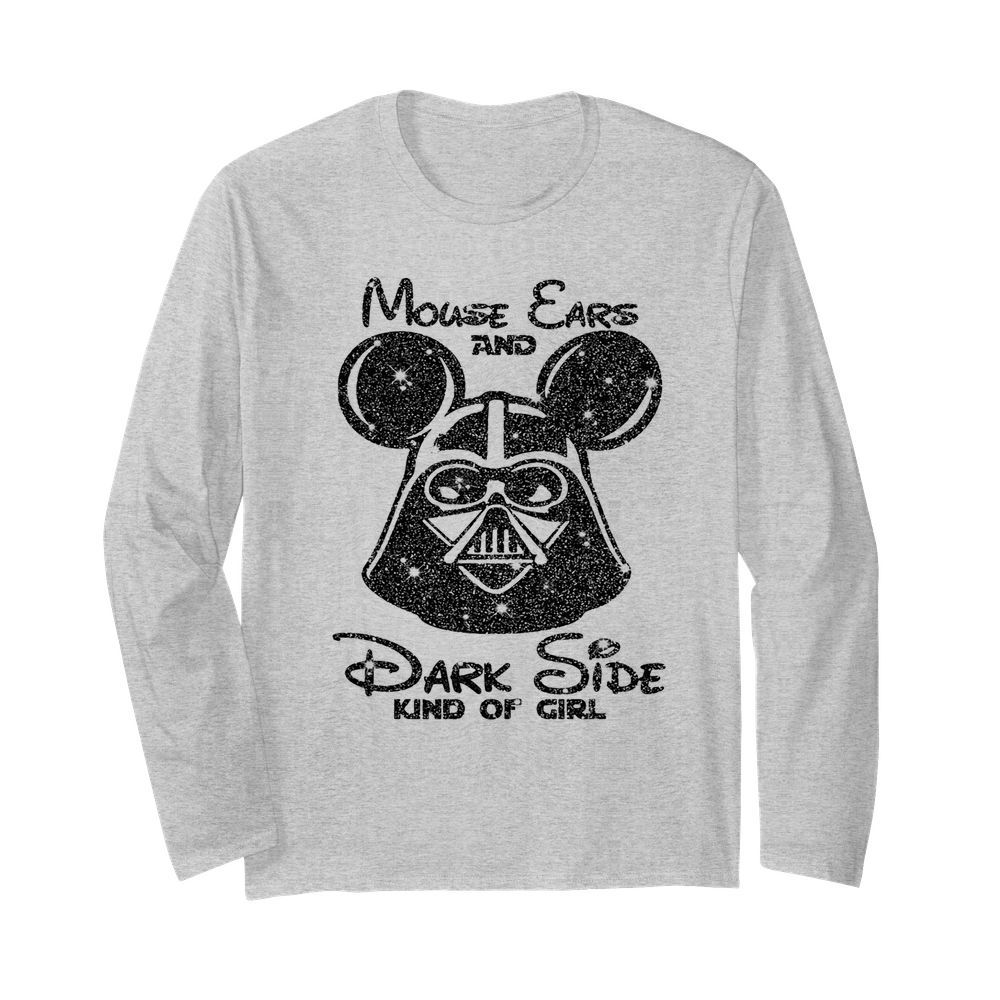 Mouse ears and dark side kindgirl diamond  Long Sleeved T-shirt 