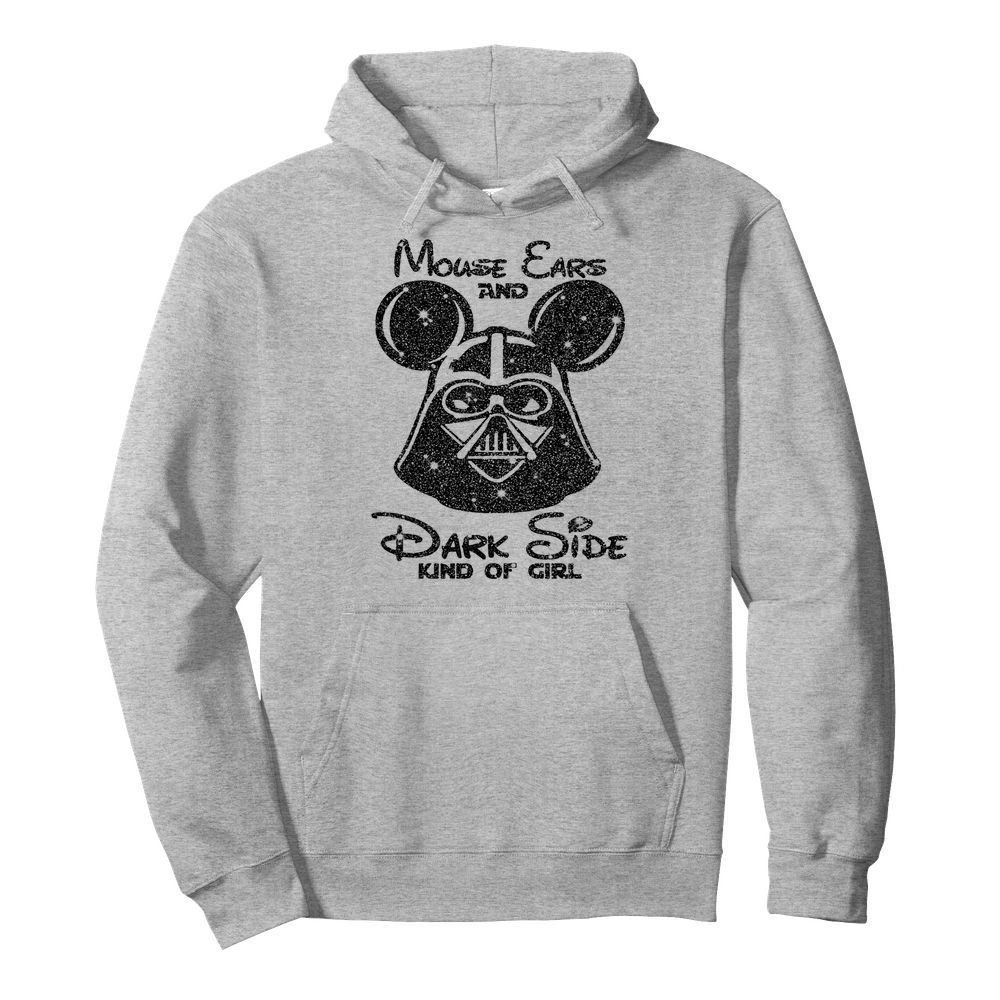 Mouse ears and dark side kindgirl diamond  Unisex Hoodie