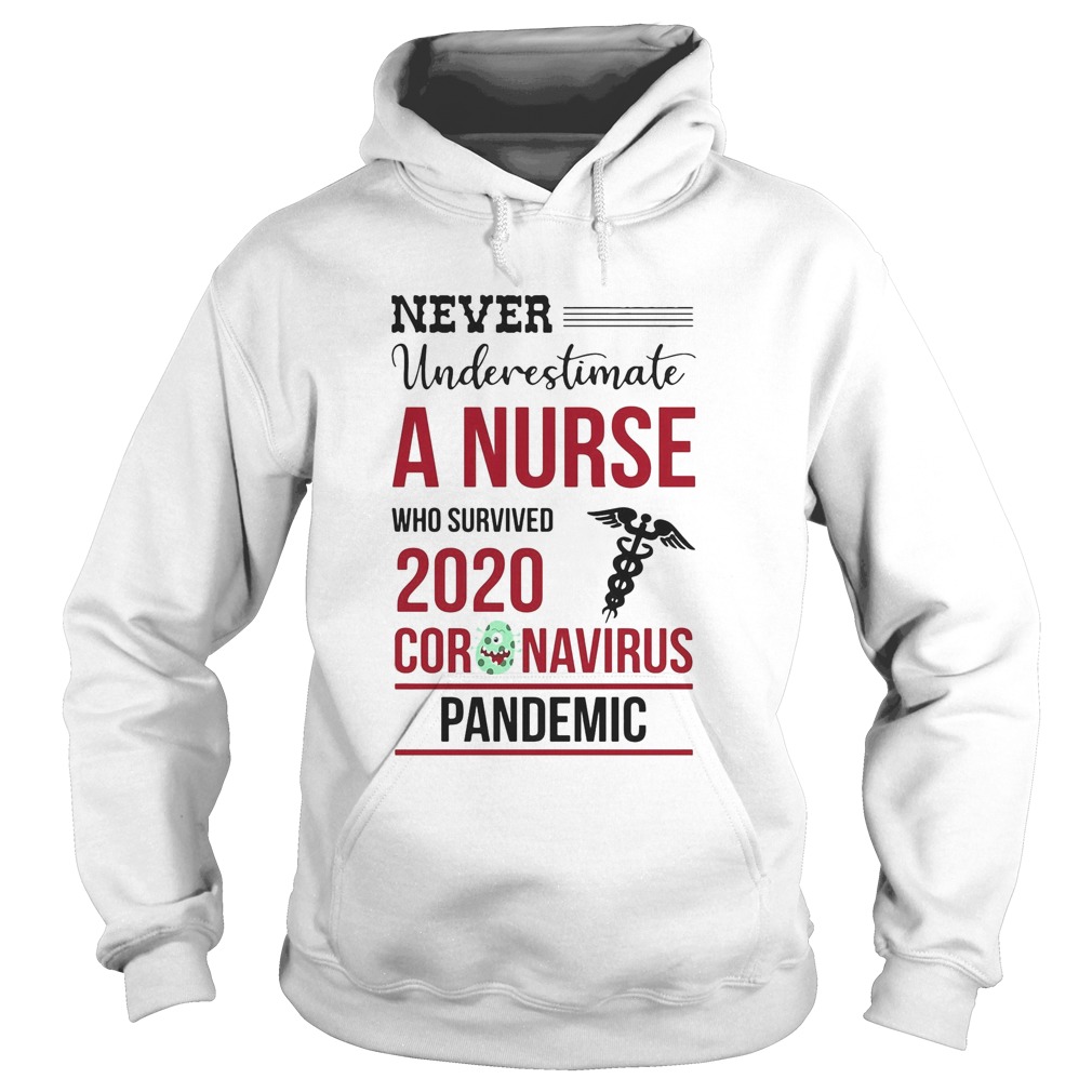 Never underestimate a nurse who survived 2020 coronavirus pandemic CNA  Hoodie