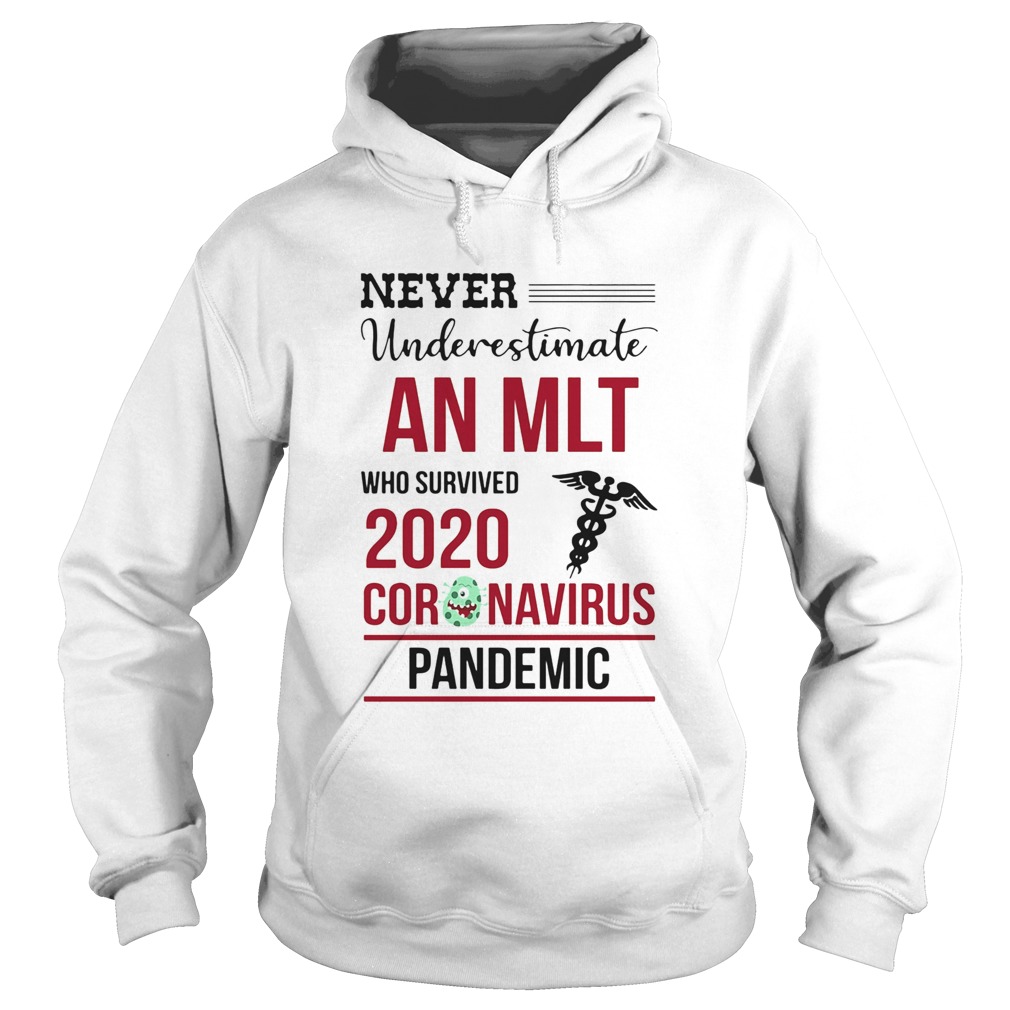 Never underestimate an MLT who survived 2020 coronavirus pandemic  Hoodie