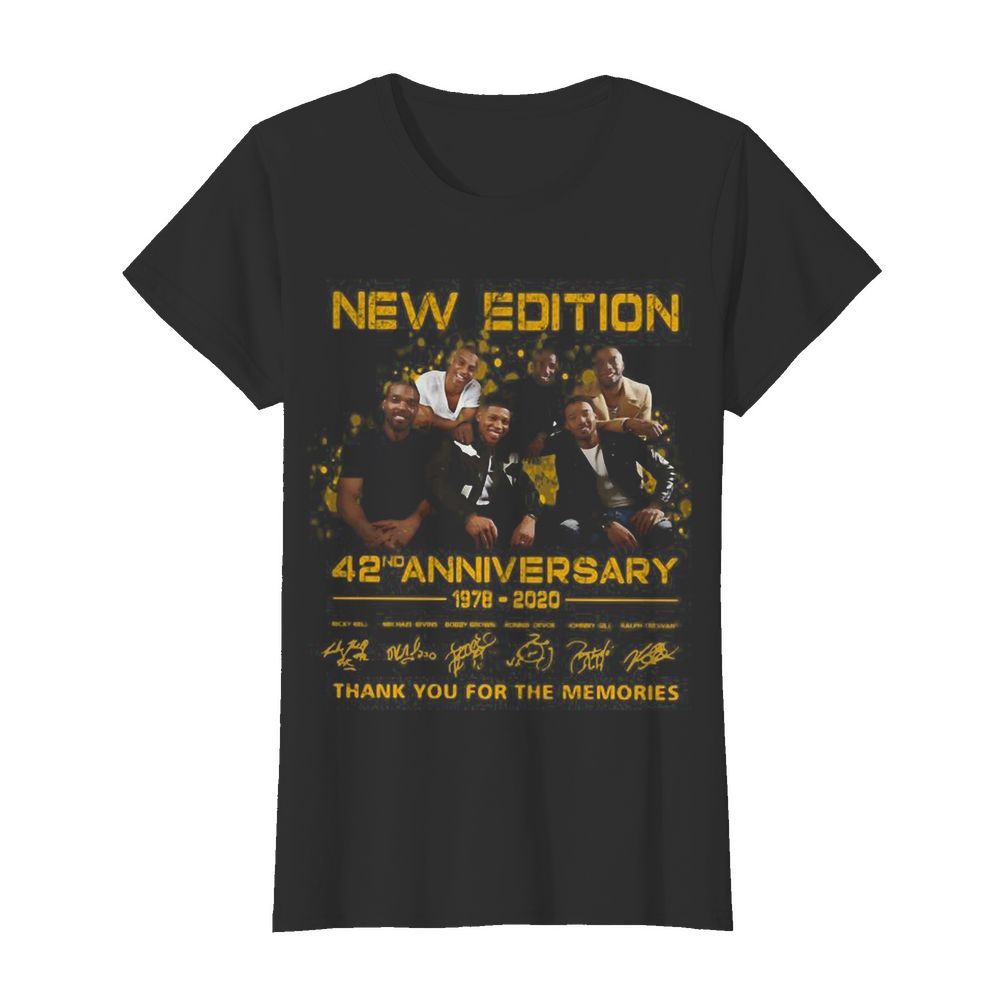 New Edition 42ND Anniversary 1978 2020 Thank You For The Memories  Classic Women's T-shirt