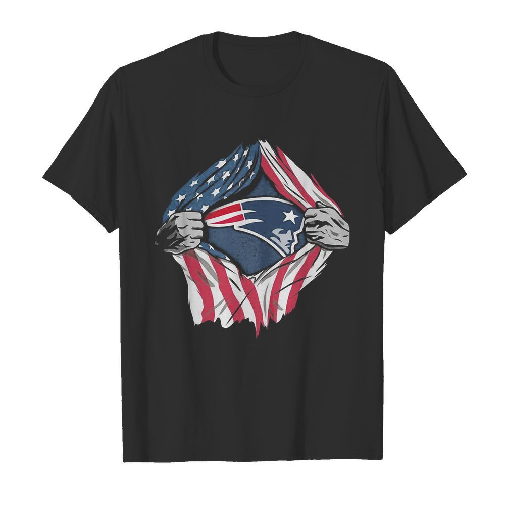 New england patriots football american flag independence day shir Classic Men's T-shirt