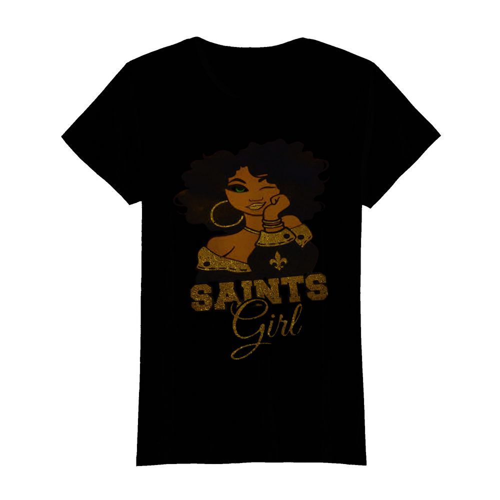 New orleans saints football black girl  Classic Women's T-shirt