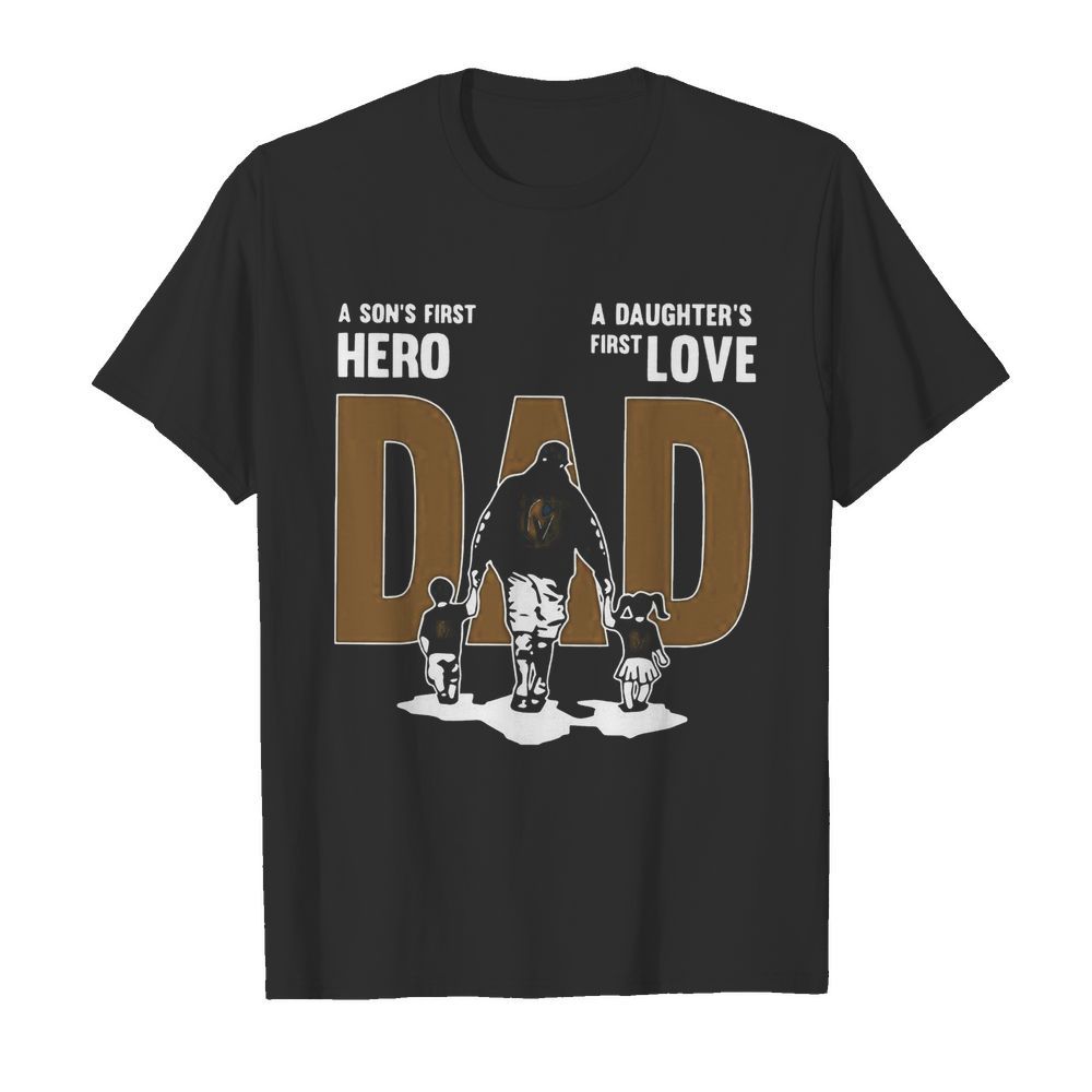 Nice A Son’s First Hero Dad A Daughter’s First Love  Classic Men's T-shirt