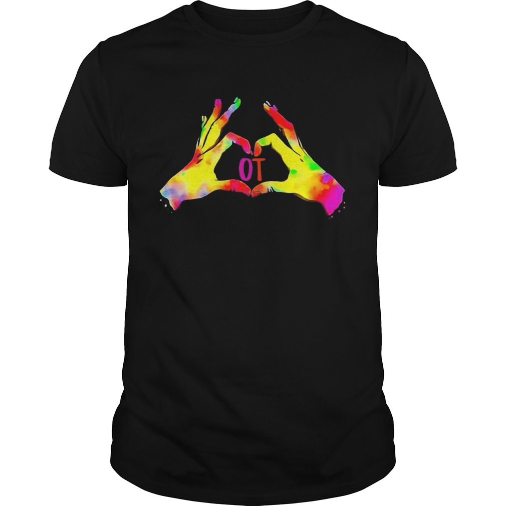 Occupational Therapist Colorful Hands shirt