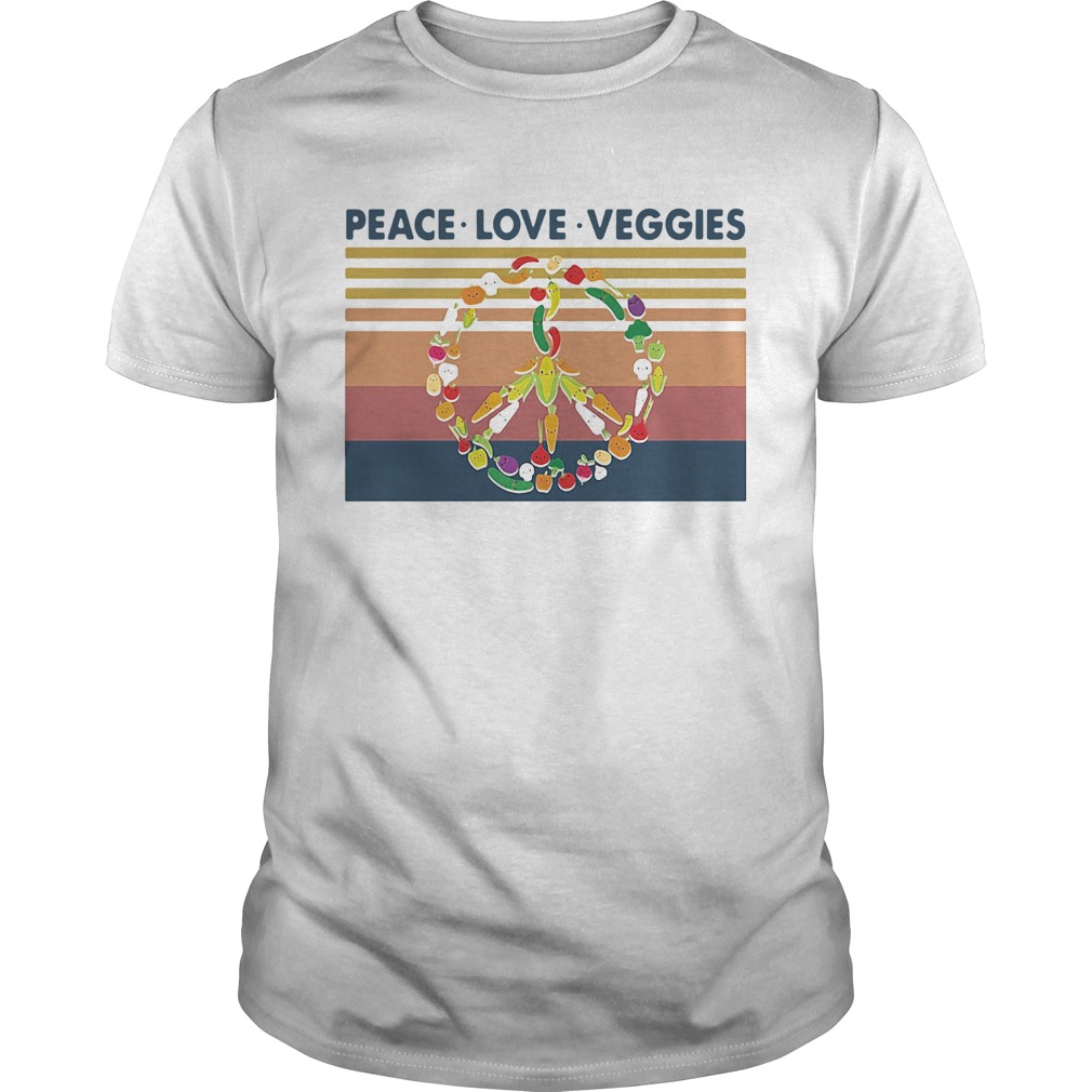 Peace Love Veggies Vintage shirt