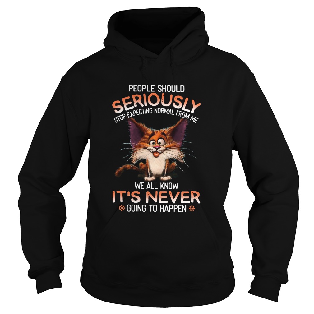 People Should Seriously Stop Expecting Normal From Me  Hoodie