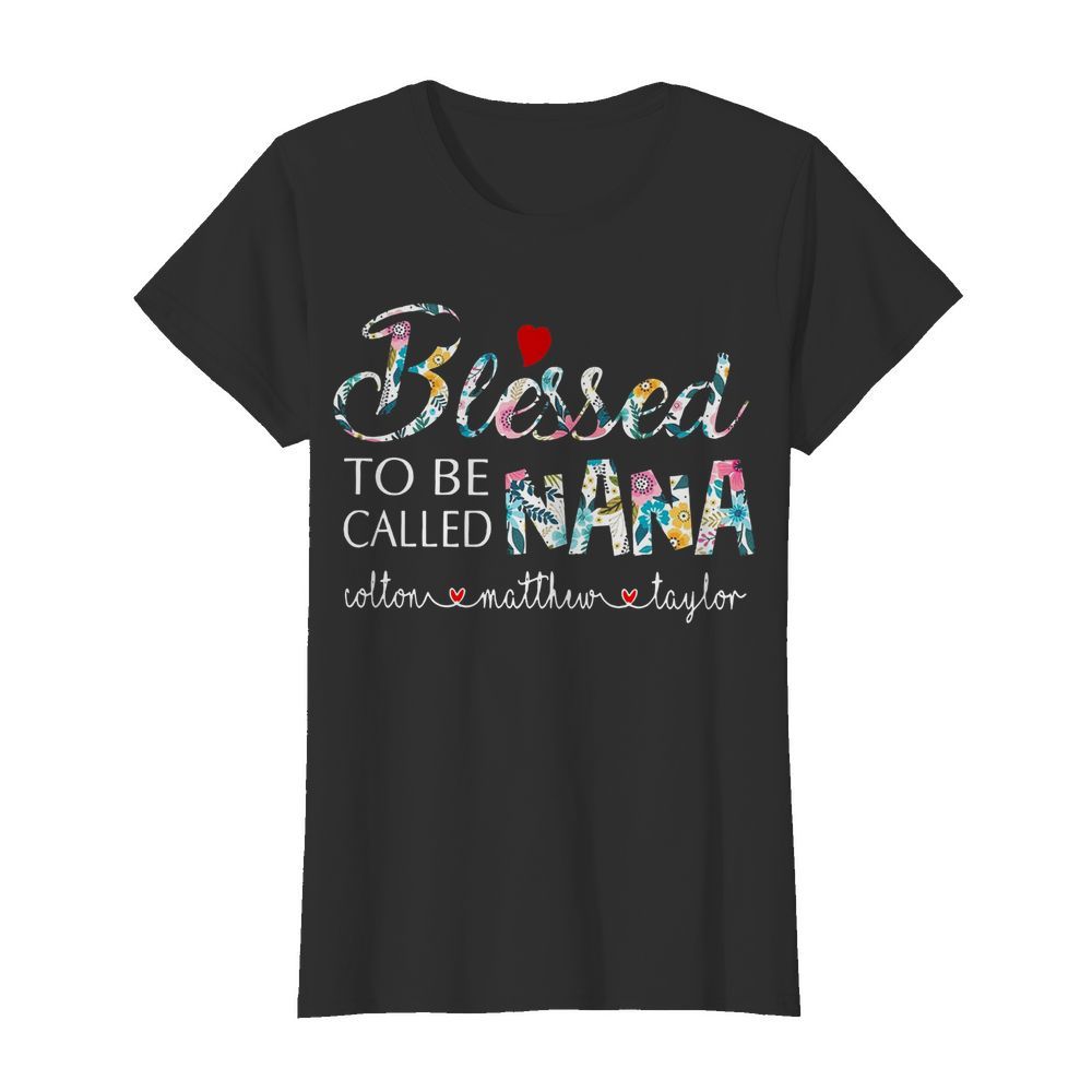 Personalized Bleessed To Be Called Nana  Classic Women's T-shirt