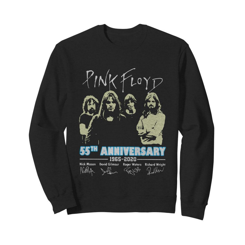 Pink Floyd 55th Anniversary 1965-2020 Signature  Unisex Sweatshirt