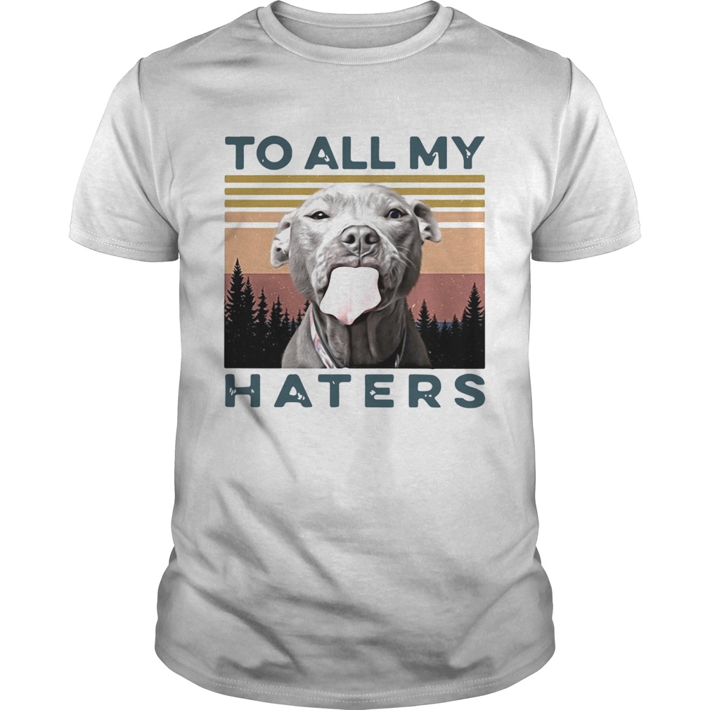 Pit Bull To All My Haters Vintage shirt