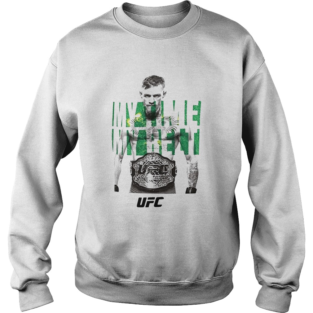 Reebok conor mcgregor ufc my time my belt champions  Sweatshirt