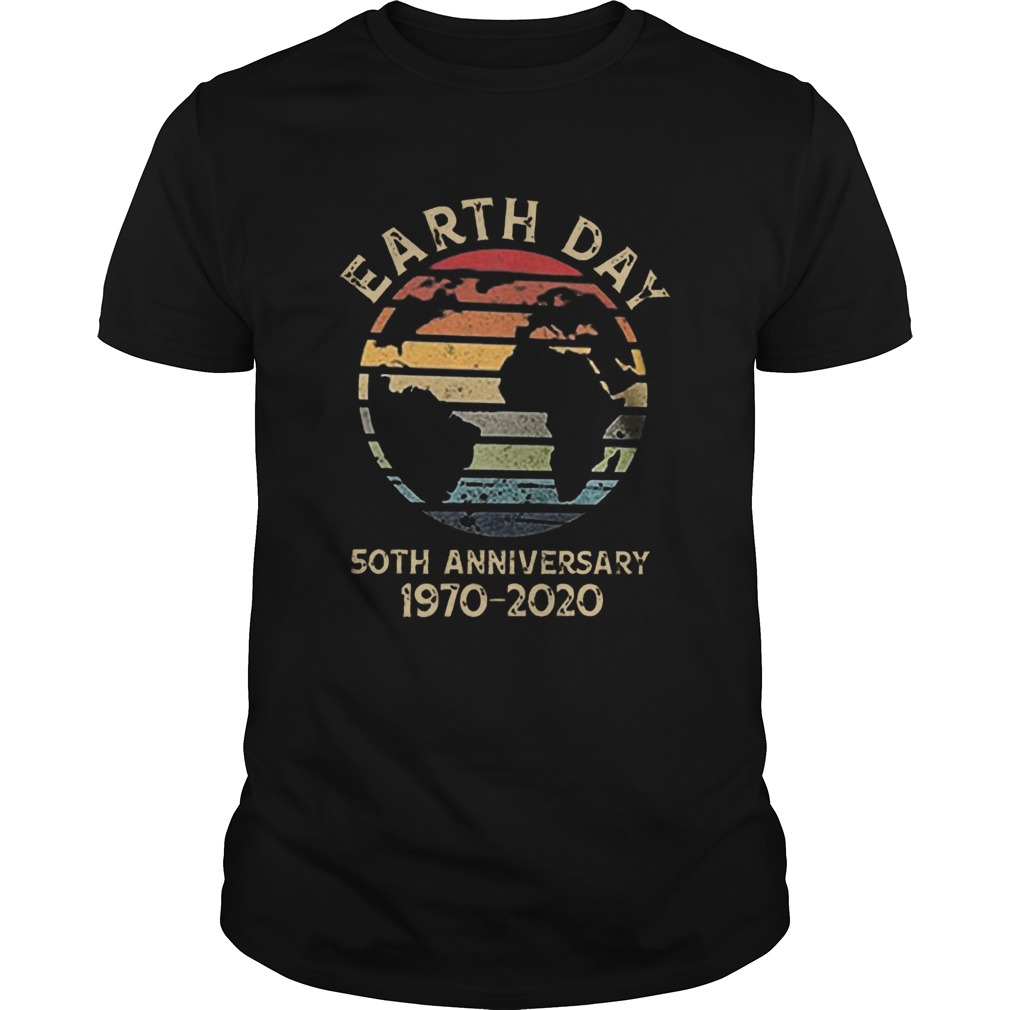 Retro Earth Day 50th Anniversary 1970 Retro Sunset shirt