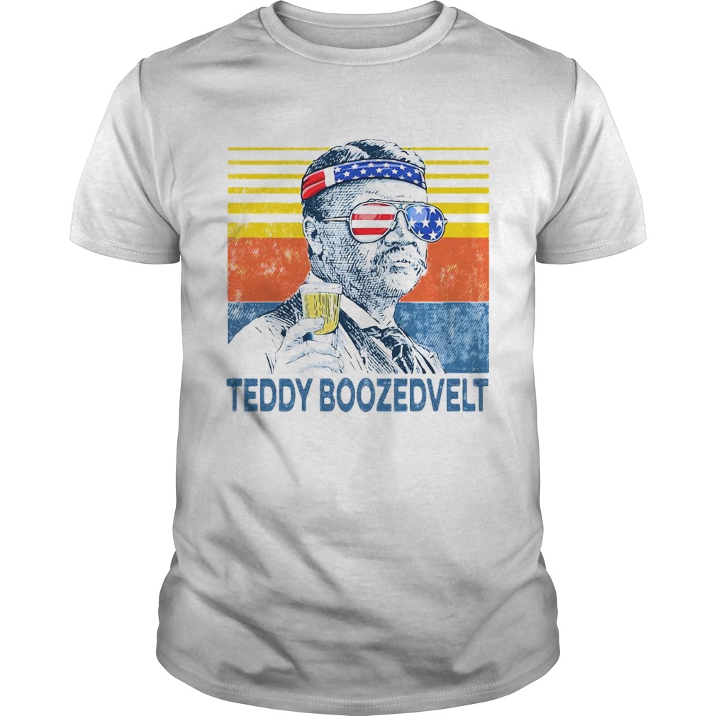 Retro Independence Day Beer Teddy Boozedvelt shirt