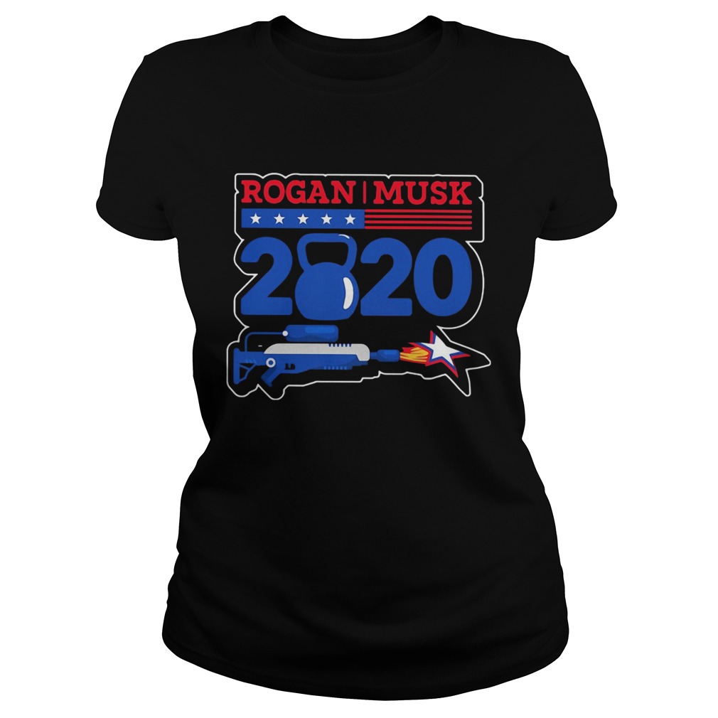 Rogan musk 2020 American flag veteran Independence Day  Classic Ladies