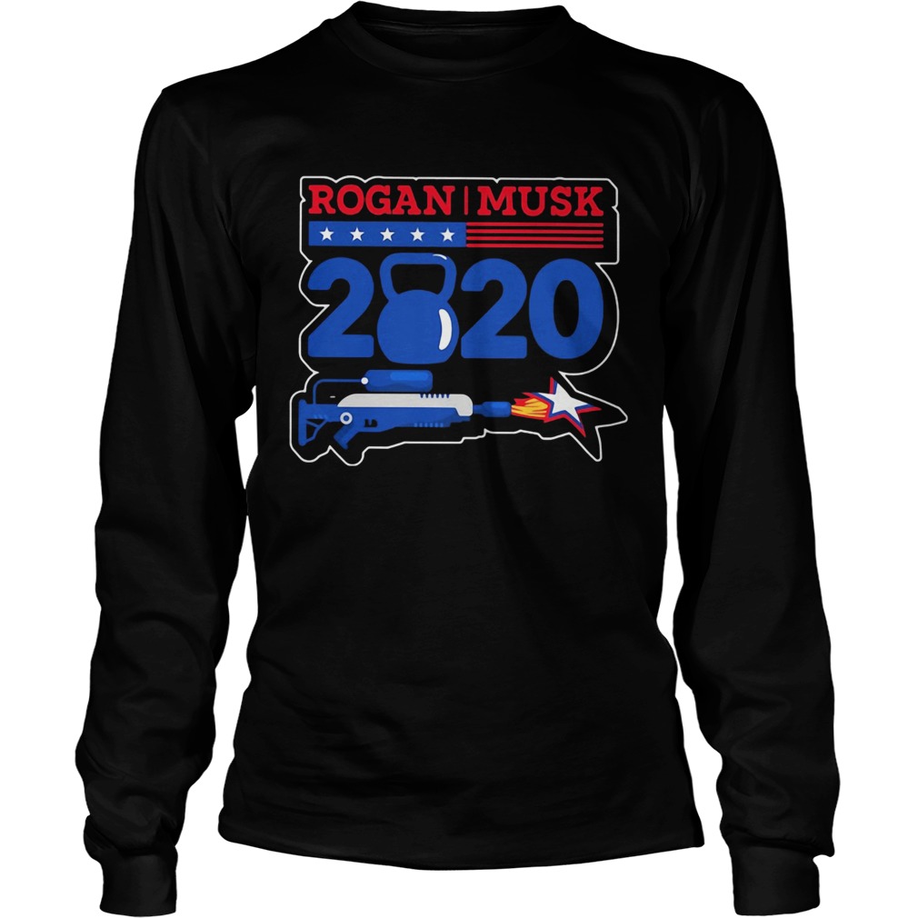 Rogan musk 2020 American flag veteran Independence Day  Long Sleeve