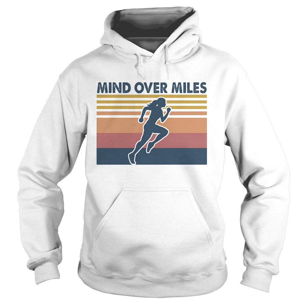 Running mind over miles vintage  Hoodie