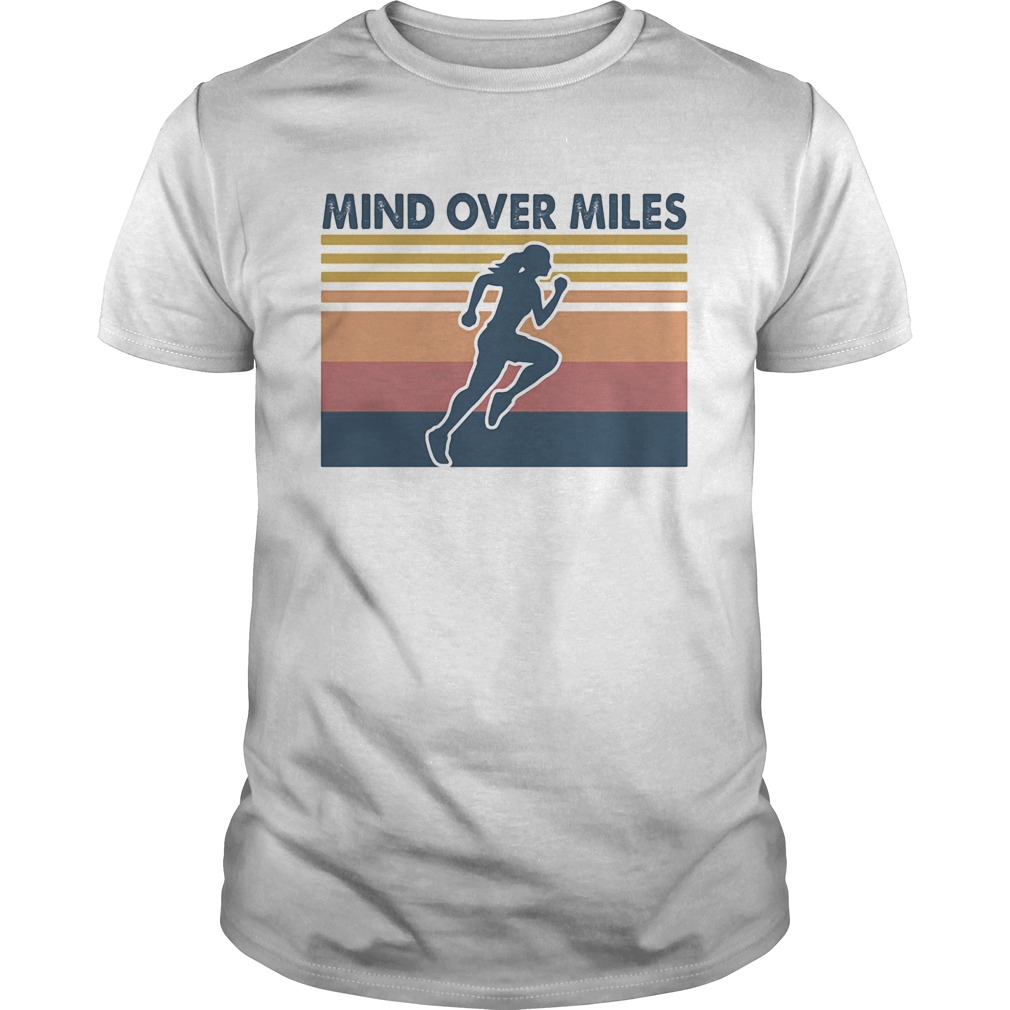 Running mind over miles vintage  Unisex