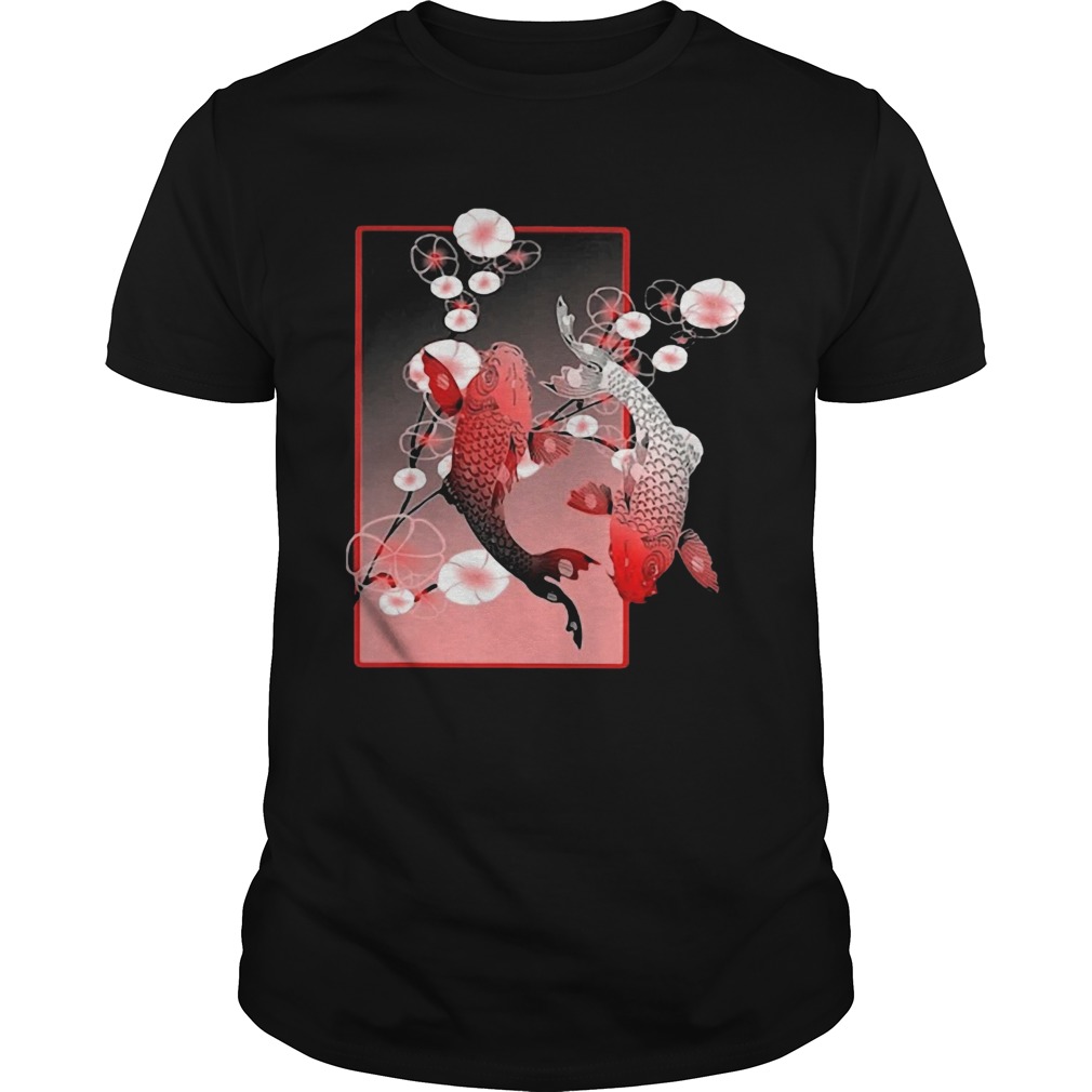 Sakura Cherry Blossom Koi Fish shirt