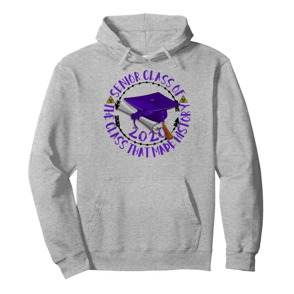 Senior Class Of 2020 The Class That Made His Story Purple  Unisex Hoodie