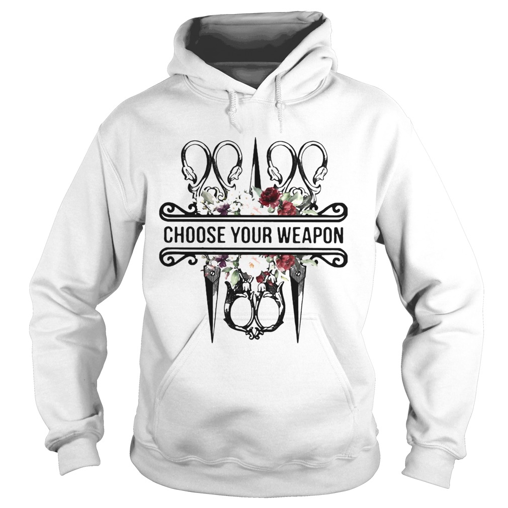 Sewing choose your weapon flowers  Hoodie