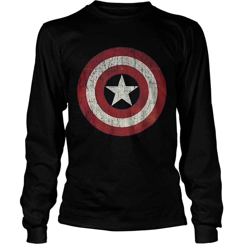 Shield Captain America Vintage  Long Sleeve