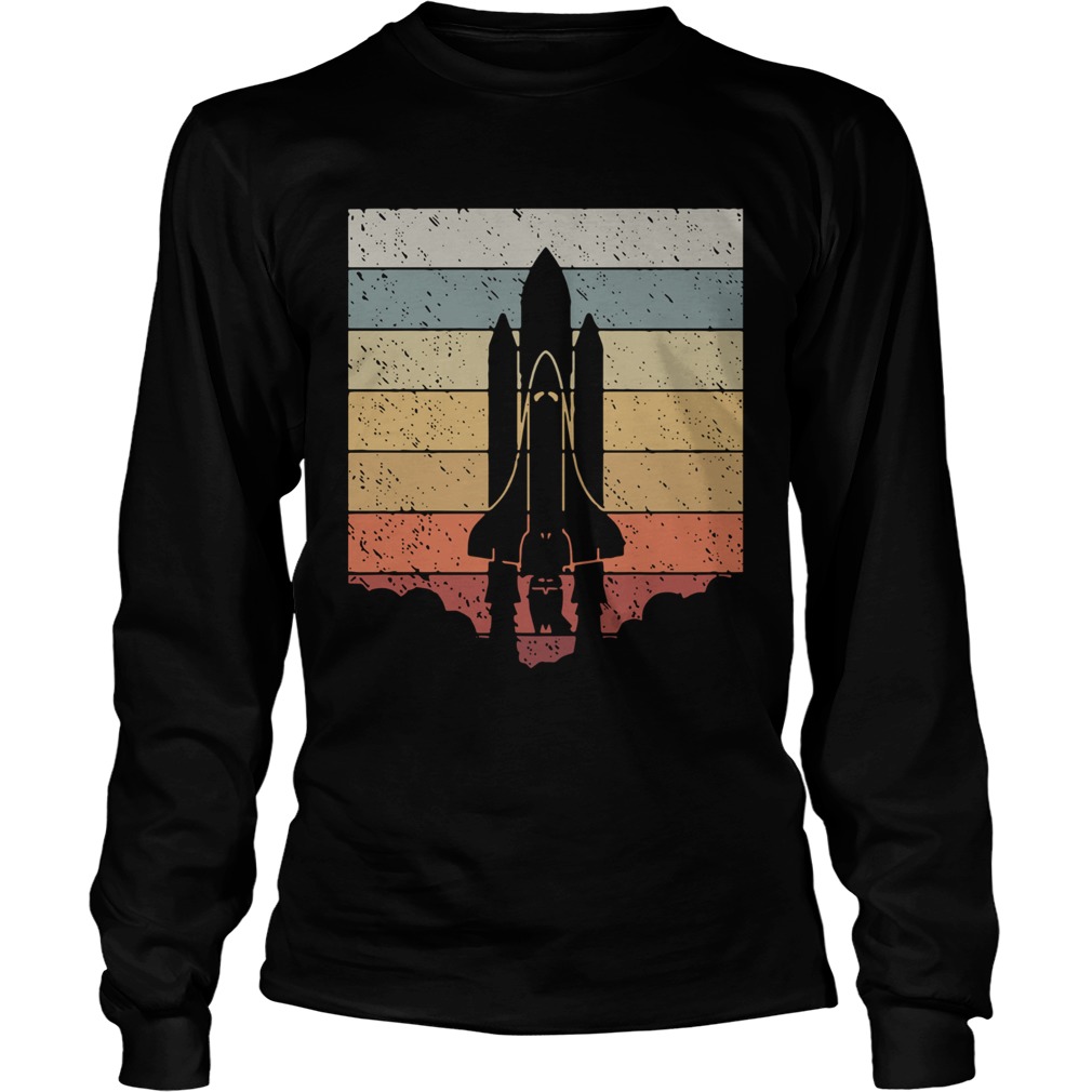 Shuttle Launch Vintage  Long Sleeve