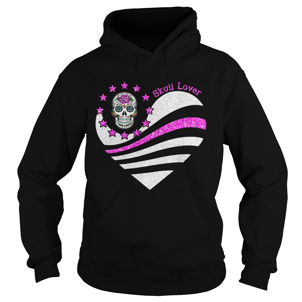 Skull lover heart  Hoodie