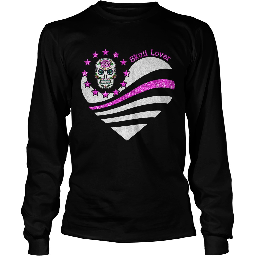 Skull lover heart  Long Sleeve