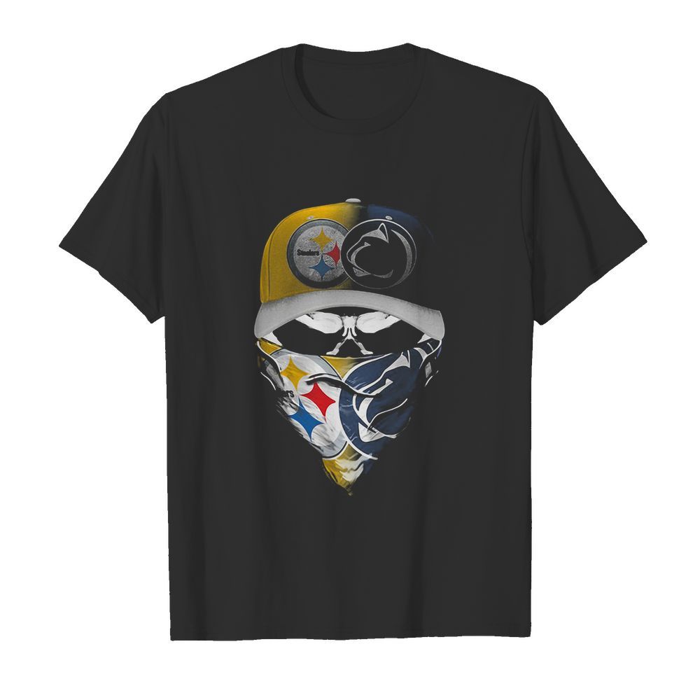 Skull mask player pittsburgh steelers vs penn state nittany lions shirt