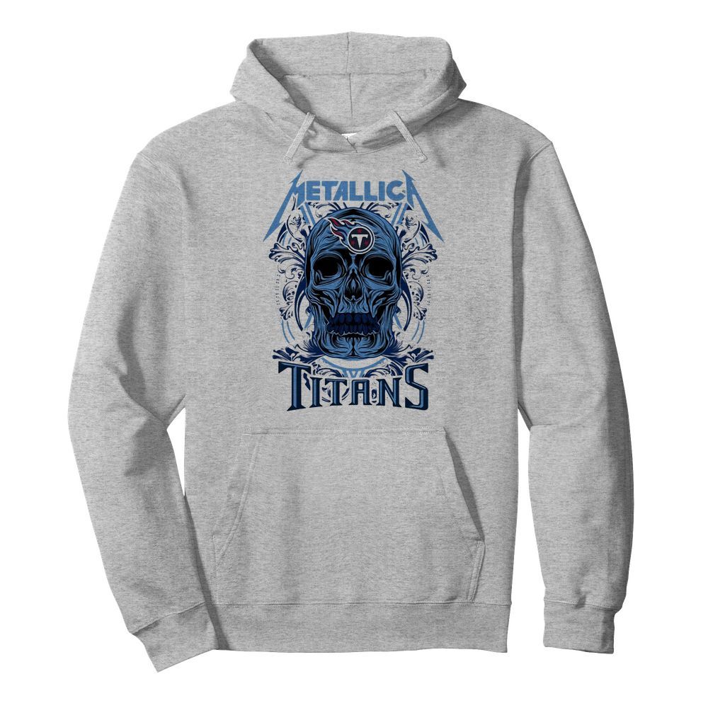 Skull metallica tennessee titans  Unisex Hoodie