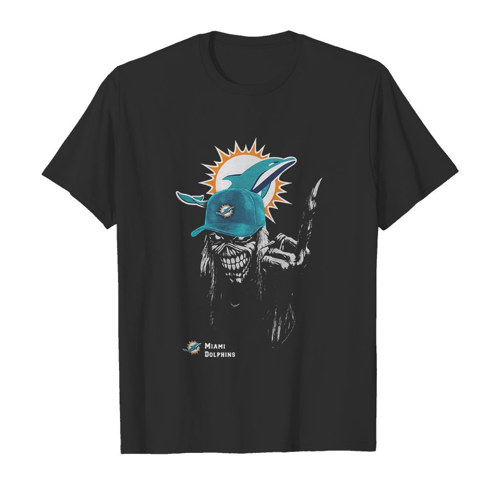 Skull miami dolphins football shirt