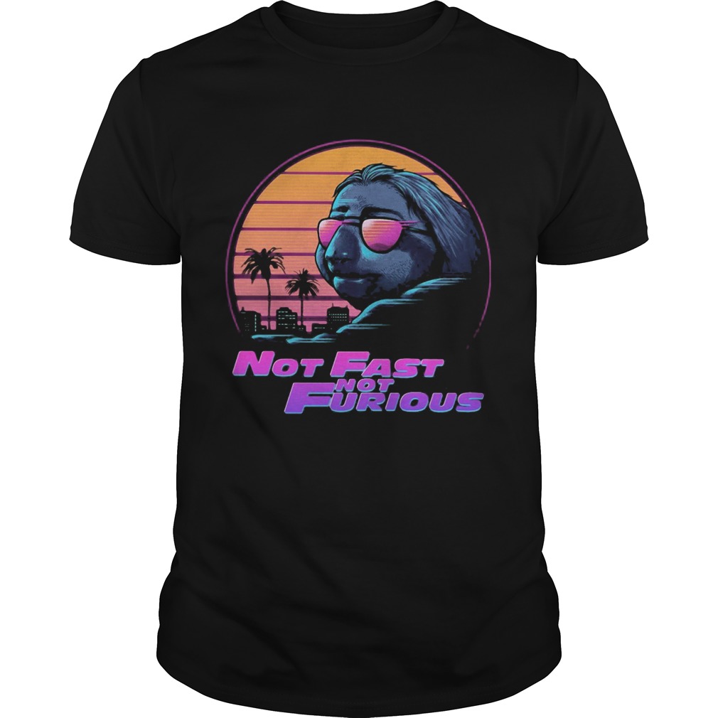 Sloth Not fast not furious vintage  Unisex