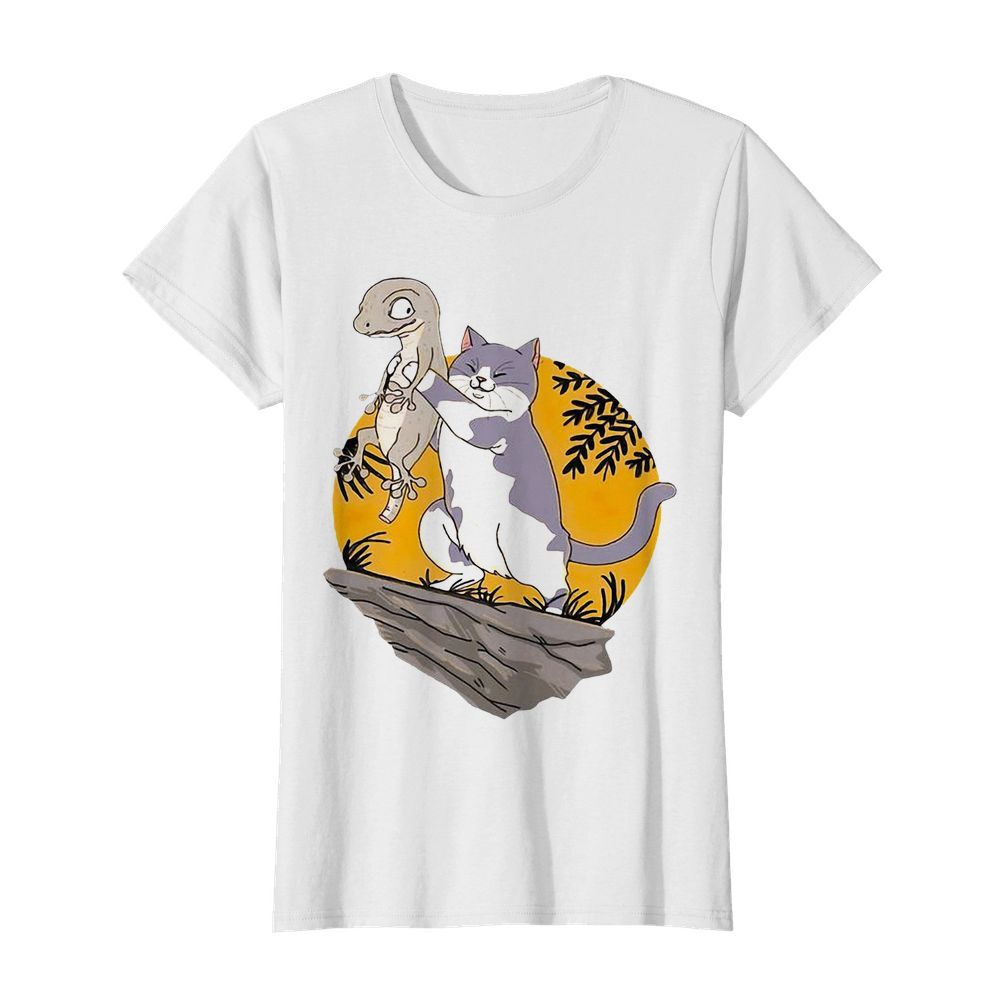 Smiletees Pets Lizard Vs Cat  Classic Women's T-shirt