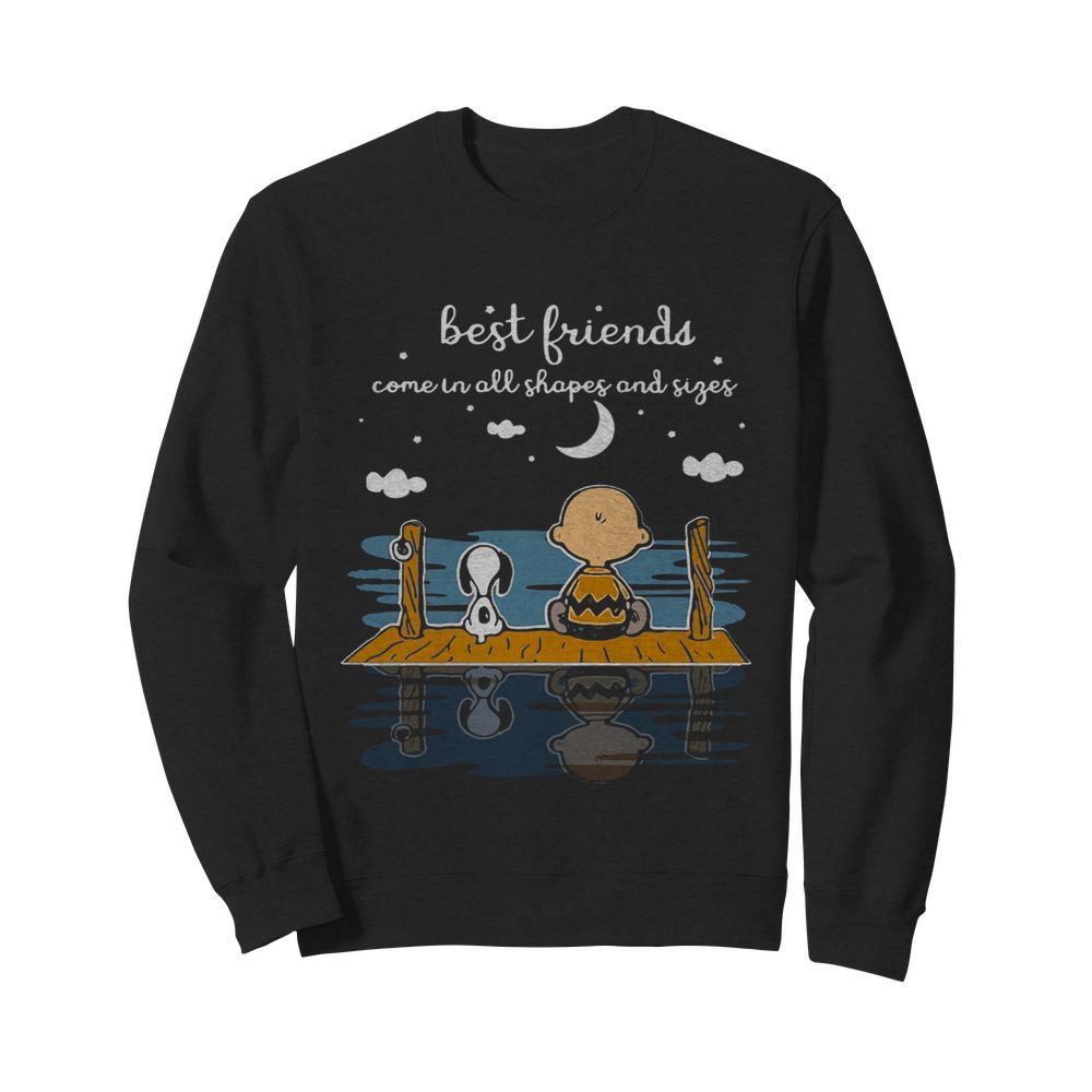 Snoopy And Peanut Best Friends Come In All Shapes And Sizes  Unisex Sweatshirt