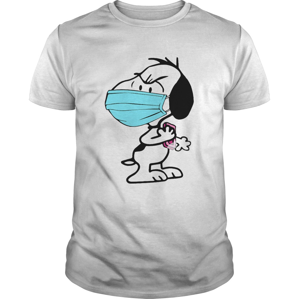 Snoopy Wearing Mask Wash Your Damn Hands shirt