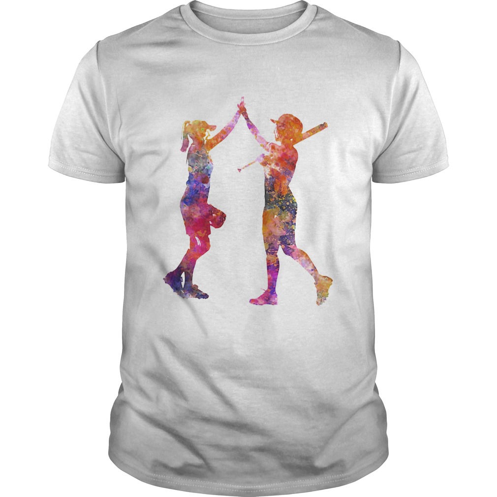 Softball Women Playing Color  Unisex