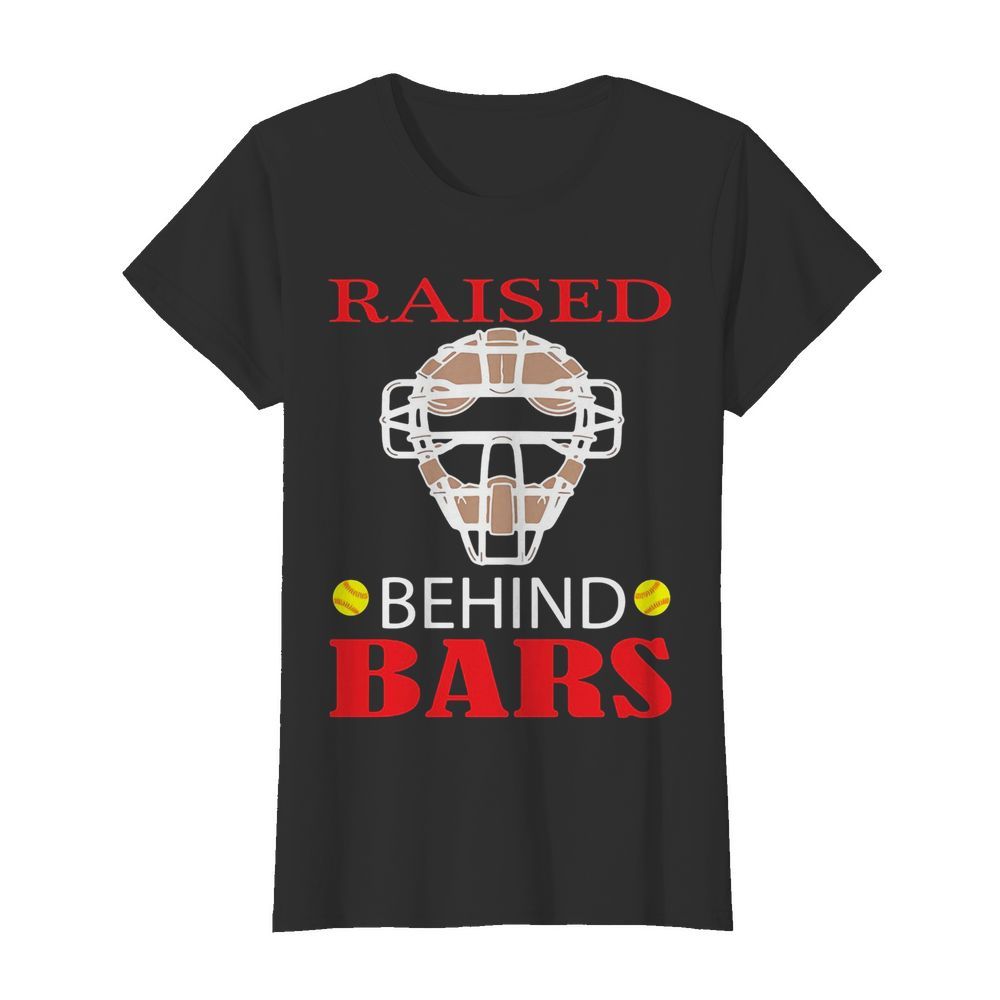 Softball raised behind bars  Classic Women's T-shirt