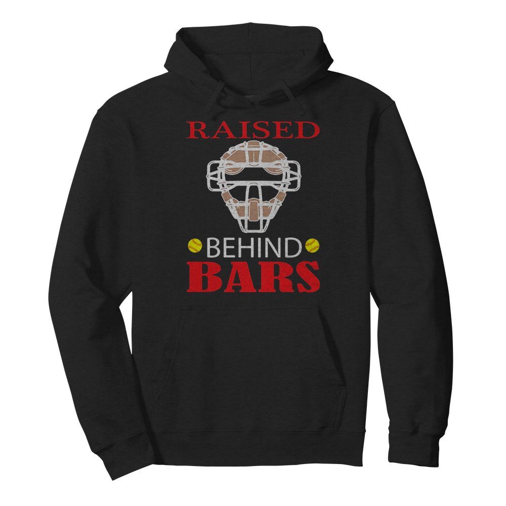 Softball raised behind bars  Unisex Hoodie