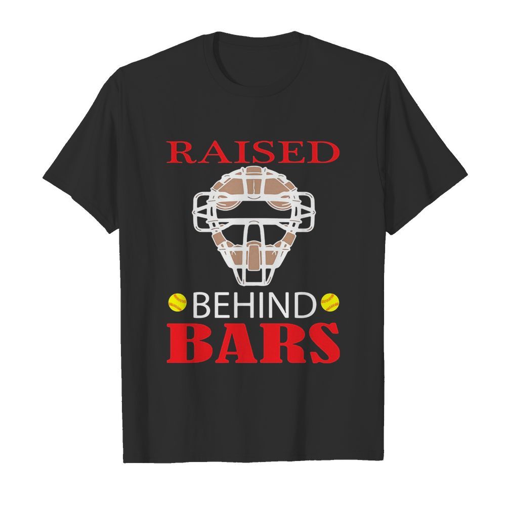 Softball raised behind bars  Classic Men's T-shirt