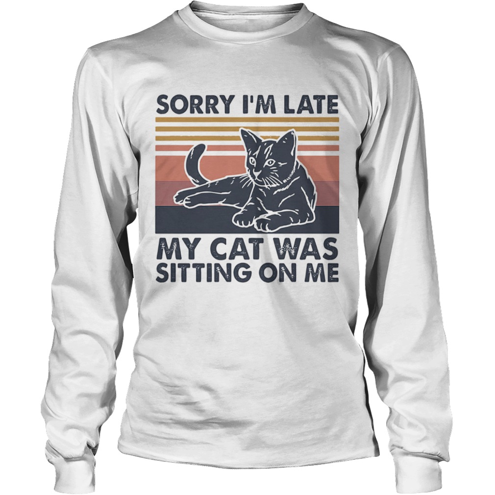 Sorry Im late my cat was sitting on me vintage  Long Sleeve