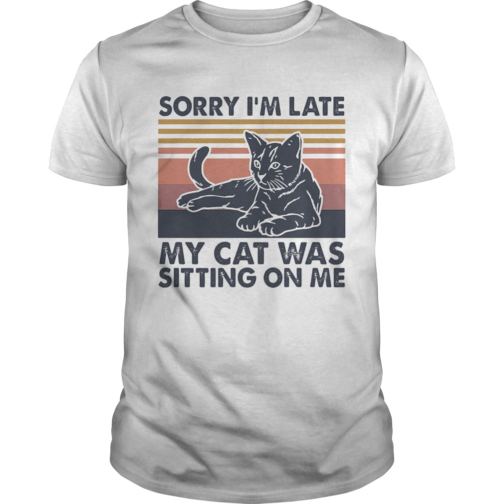 Sorry Im late my cat was sitting on me vintage  Unisex