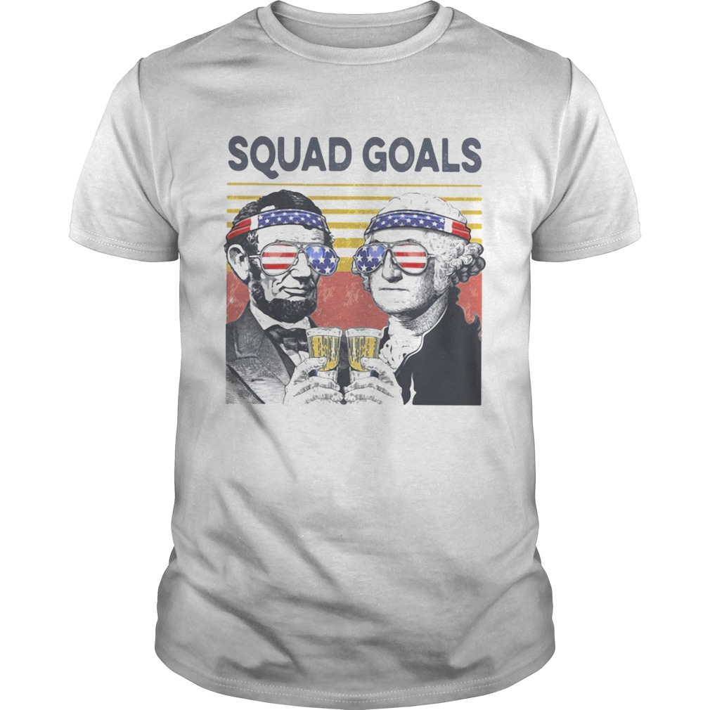 Squad Goal American Flag Vintage shirt