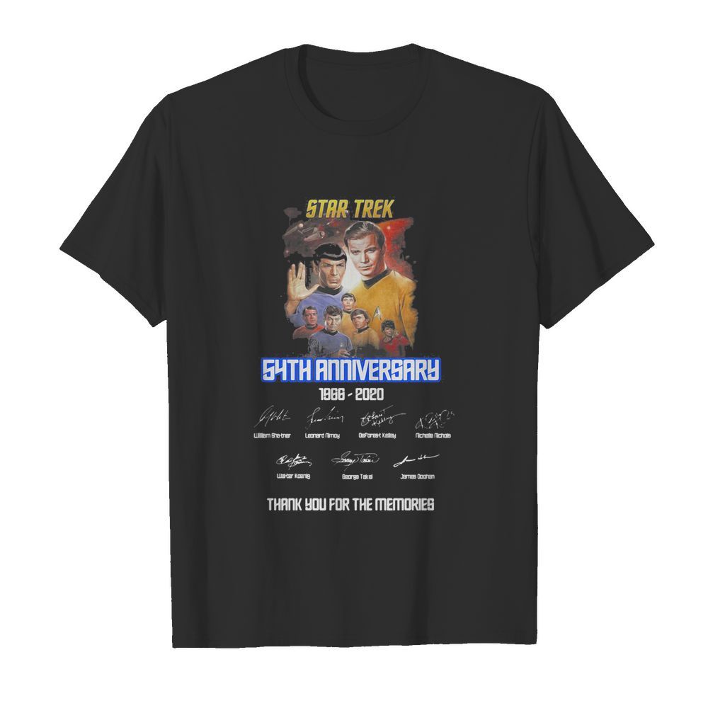 Star Trek 54th anniversary 1966 2020 signature shirt