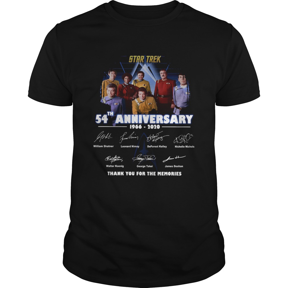 Star Trek 70th Anniversary Signature Thank You For The Memories shirt