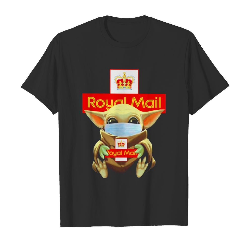 Star Wars Baby Yoda Face Mask Hug Royal Mail shirt