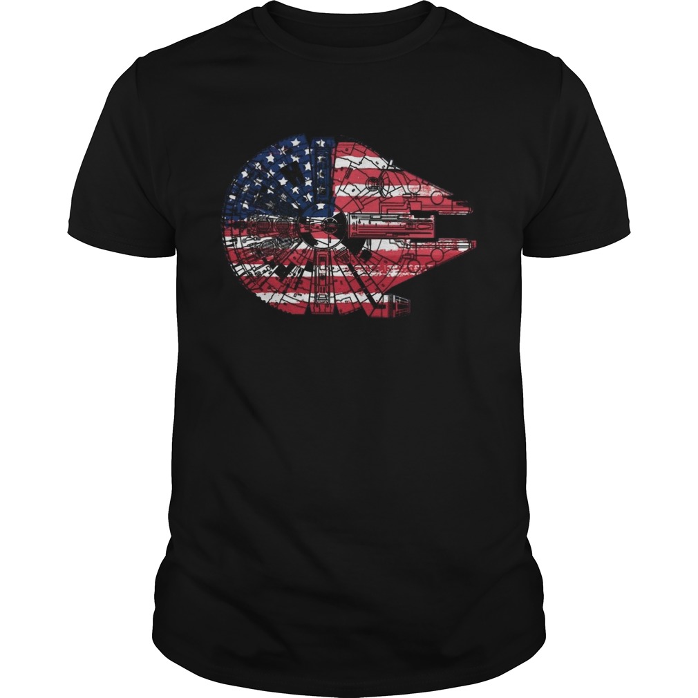 Star Wars The Millennium Falcon American Flag  Unisex