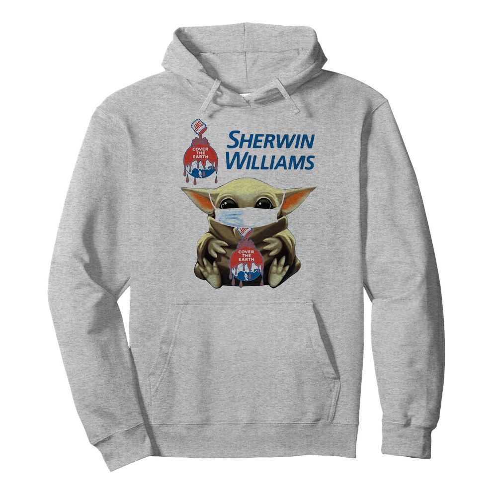 Star wars baby yoda hug sherwin williams covid-19  Unisex Hoodie